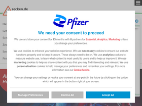 'zecken.de' screenshot