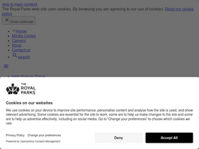 'royalparks.org.uk' screenshot