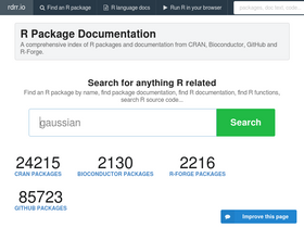 'rdrr.io' screenshot