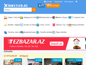 'xidmetler.az' screenshot