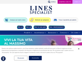 'lines-specialist.it' screenshot