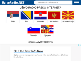 'uzivoradio.net' screenshot