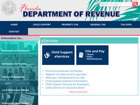 'floridarevenue.com' screenshot