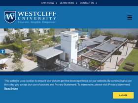 'westcliff.edu' screenshot