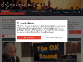 'musiker-board.de' screenshot