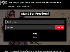 'firearmspolicy.org' screenshot