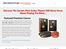 'bluesguitarunleashed.com' screenshot