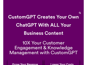 CustomGPT - Empower personalized AI chats with multilingual, anti-hallucination, GPT-4 integration.