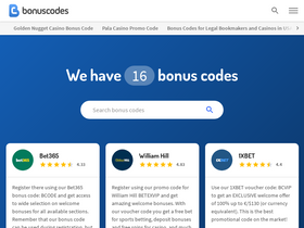 'bonuscodes.com' screenshot