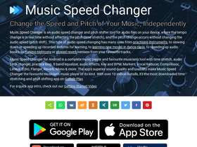 'musicspeedchanger.com' screenshot