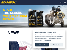 'mannol.de' screenshot