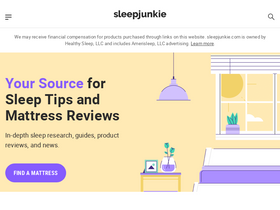 'sleepjunkie.com' screenshot