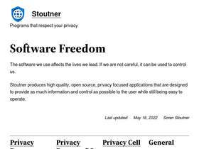 'stoutner.com' screenshot