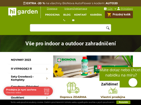 'higarden.cz' screenshot