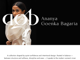 ananyagoenkabagaria.com homepage screenshot