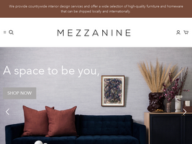 mezzanineinteriors.co.za homepage screenshot