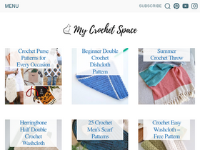 'mycrochetspace.com' screenshot