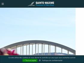 'sainte-maxime.com' screenshot