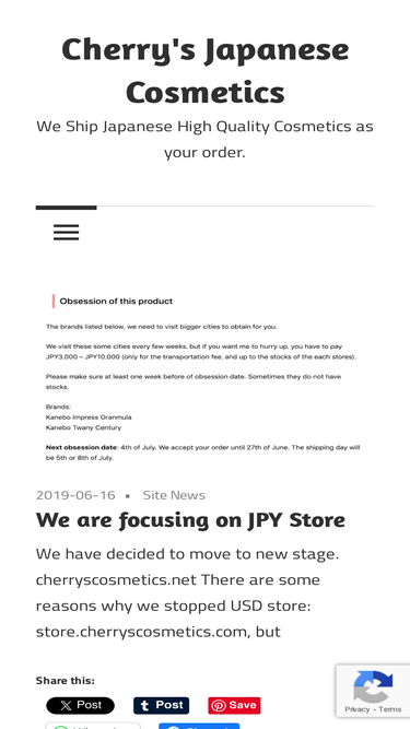 cherryscosmetics.com