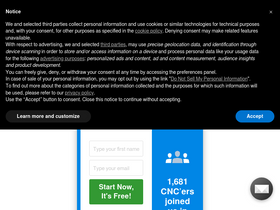 'cnccookbook.com' screenshot