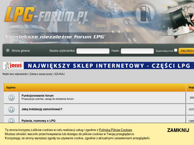 'lpg-forum.pl' screenshot