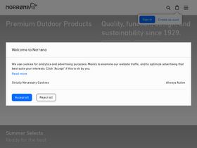 'norrona.com' screenshot