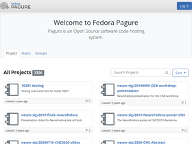 'pagure.io' screenshot