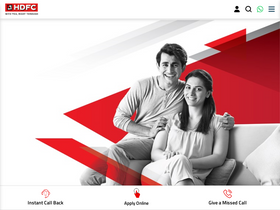 'hdfc.com' screenshot
