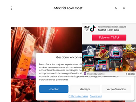 'madridlowcost.es' screenshot