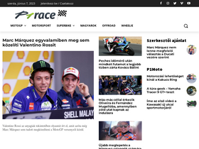 'p1race.hu' screenshot