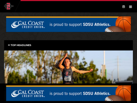 'goaztecs.com' screenshot