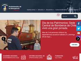'bomberos.cl' screenshot