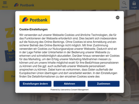 'meine.postbank.de' screenshot