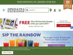 'spiceandtea.com' screenshot