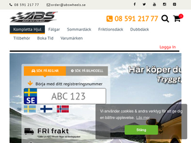 'abswheels.se' screenshot