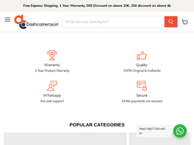 'dashcameras.in' screenshot
