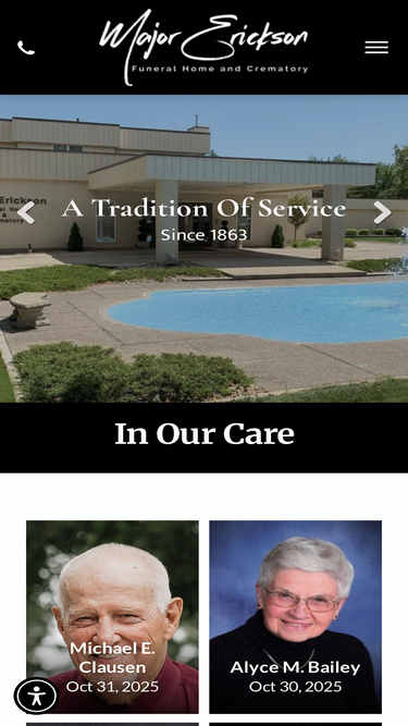 majorericksonfuneralhome.com