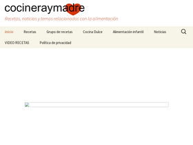 'cocineraymadre.com' screenshot
