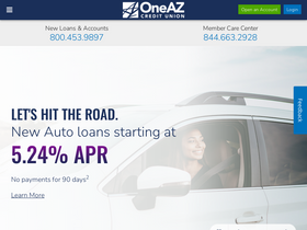 'oneazcu.com' screenshot
