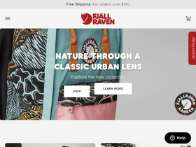 'fjallraven.com.au' screenshot