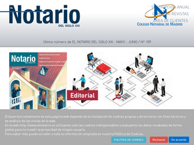 'elnotario.es' screenshot