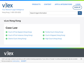 'vlex.hk' screenshot