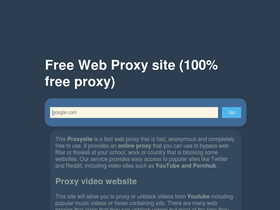 'proxysite.top' screenshot