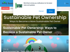 'earthreminder.com' screenshot