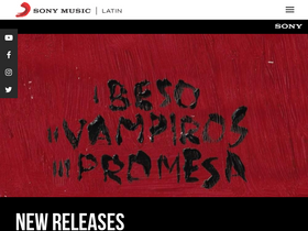 'sonymusiclatin.com' screenshot