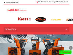 saulco.com homepage screenshot
