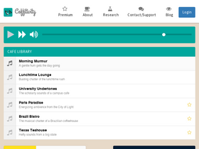 'coffitivity.com' screenshot