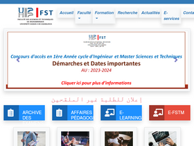 'fstm.ac.ma' screenshot