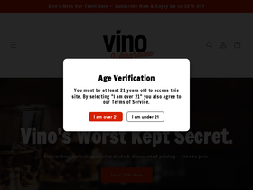 vinowarehouse.com homepage screenshot