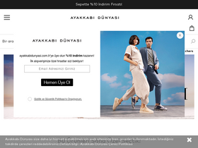 'ayakkabidunyasi.com.tr' screenshot